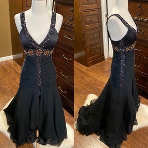 Sue Wong stunning beaded mermaid dress